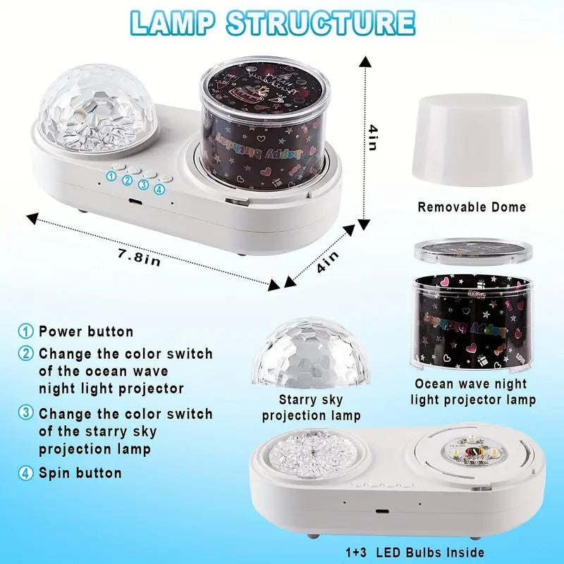 1pc star led night light projector light girls - Temu